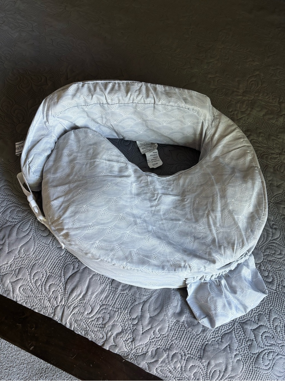 My Brest Friend Gray Baby Nursing and Support Pillow